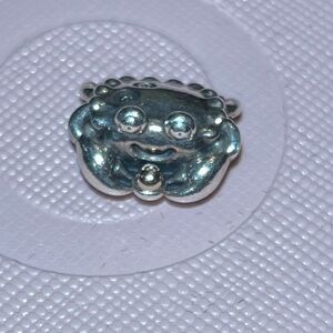 Pandora Crab Charm With Gold Pearl.